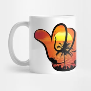 hand beach weather Mug